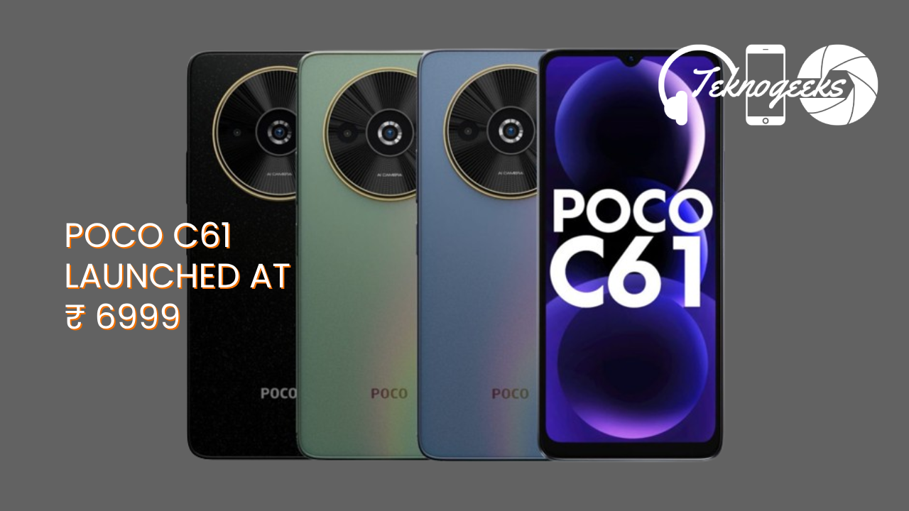 POCO C61 launched at ₹ 6999